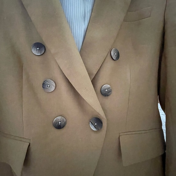 Veronica Beard Camel Linen Blend Blazer - EUC - Picture 3 of 6